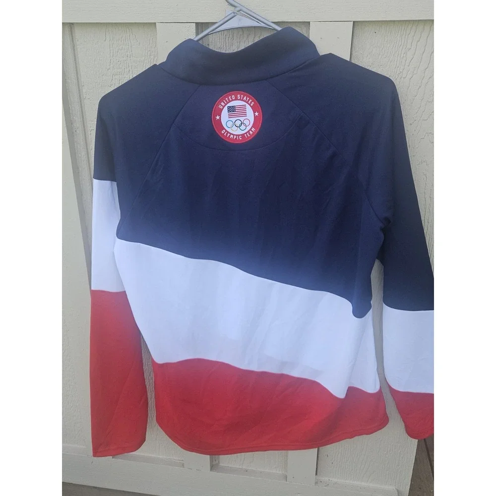 Polo Ralph Lauren Team USA 2020 Summer Olympics Pullover 1/4 ZIP COLOR-BLOCK LG